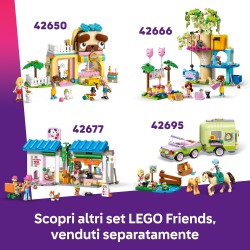 LEGO Friends 42678 Furgone di Accessori per Animali Giocattolo - Set con Veicolo, 2 Mini Bamboline e Figure di Cane, Gatto e Ra