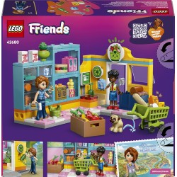 LEGO Friends 42680 Minimarket di Heartlake City - Negozio Giocattolo con 2 Mini Bamboline, Cane, Registratore di Cassa, Accesso