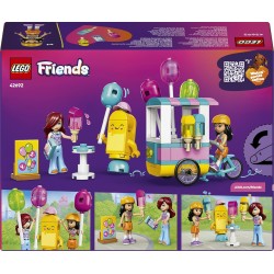 LEGO Friends 42692 Bancarella dei Gelati con Palloncini - Negozio Giocattolo con Bici, 2 Mini Bamboline, Accessori, Cibo e Masc