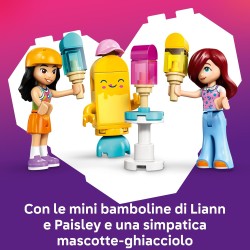 LEGO Friends 42692 Bancarella dei Gelati con Palloncini - Negozio Giocattolo con Bici, 2 Mini Bamboline, Accessori, Cibo e Masc