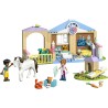 LEGO Friends 42696 Clinica Veterinaria Giocattolo per Animali - Gioco Didattico con Stalla per Cavalli, 2 Mini Bamboline, Cagno
