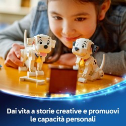 LEGO ǀ 43271 Disney Pongo e Peggy - La Carica dei Cento e Uno - Animali Giocattolo per il Gioco e l Esposizione - Figure con Te