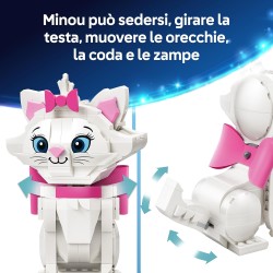 LEGO | 43286 Disney Adorabile Minou de Gli Aristogatti - Gatto Giocattolo con Accessori, incluso un Fiocco in Tessuto - Decoraz