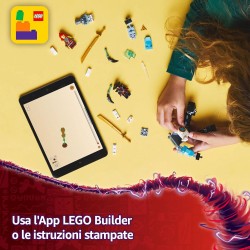 LEGO NINJAGO 71827 Mech da Battaglia di Zane - Figura Giocattolo Ninja Snodabile con 3 Minifigure con Armatura, Spade e Accesso