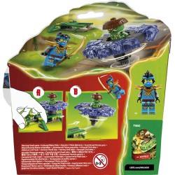 LEGO NINJAGO 71849 Nya Contro Spinner Mostro della Mutazione - Giocattolo Ninja Rotante con Lanciatore, Trottola da Combattimen