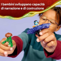 LEGO NINJAGO 71849 Nya Contro Spinner Mostro della Mutazione - Giocattolo Ninja Rotante con Lanciatore, Trottola da Combattimen