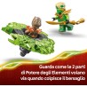 LEGO NINJAGO 71850 Lloyd Contro Spinner Mostro della Terra - Giocattolo Ninja Rotante con Lanciatore, Trottola da Combattimento