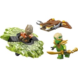 LEGO NINJAGO 71850 Lloyd Contro Spinner Mostro della Terra - Giocattolo Ninja Rotante con Lanciatore, Trottola da Combattimento