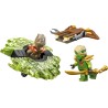 LEGO NINJAGO 71850 Lloyd Contro Spinner Mostro della Terra - Giocattolo Ninja Rotante con Lanciatore, Trottola da Combattimento