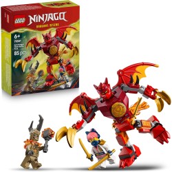 LEGO NINJAGO 71851 Battle Pack Mech Drago di Kai - Action Figure Giocattolo con 3 Minifigure e Katana Ninja