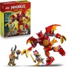 LEGO NINJAGO 71851 Battle Pack Mech Drago di Kai - Action Figure Giocattolo con 3 Minifigure e Katana Ninja
