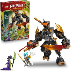 LEGO NINJAGO 71854 Mech della Missione di Cole e Drago Zane - Giocattolo Ninja con Action Figure, 3 Minifigure e Spade