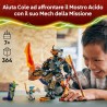 LEGO NINJAGO 71854 Mech della Missione di Cole e Drago Zane - Giocattolo Ninja con Action Figure, 3 Minifigure e Spade