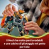 LEGO NINJAGO 71854 Mech della Missione di Cole e Drago Zane - Giocattolo Ninja con Action Figure, 3 Minifigure e Spade