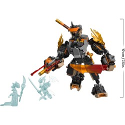 LEGO NINJAGO 71854 Mech della Missione di Cole e Drago Zane - Giocattolo Ninja con Action Figure, 3 Minifigure e Spade
