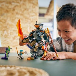 LEGO NINJAGO 71854 Mech della Missione di Cole e Drago Zane - Giocattolo Ninja con Action Figure, 3 Minifigure e Spade
