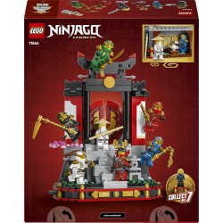 LEGO NINJAGO 71866 Display Personaggi Ninja – 15° Anniversario – Kit di Modellismo con Porta del Monastero, 8 Minifigure da Col