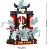 LEGO NINJAGO 71866 Display Personaggi Ninja – 15° Anniversario – Kit di Modellismo con Porta del Monastero, 8 Minifigure da Col