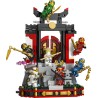 LEGO NINJAGO 71866 Display Personaggi Ninja – 15° Anniversario – Kit di Modellismo con Porta del Monastero, 8 Minifigure da Col