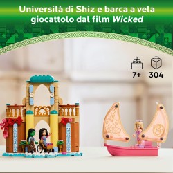 LEGO 75681 Wicked Glinda, Elphaba e Nessarose all Università di Shiz - Gioco da Costruire con Barca, 3 Mini Bamboline e Accesso