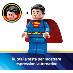 LEGO 76302 DC Mech di Superman Contro Lex Luthor - Action Figure Giocattolo del Supereroe Snodabile con 2 Minifigure