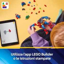 LEGO 76302 DC Mech di Superman Contro Lex Luthor - Action Figure Giocattolo del Supereroe Snodabile con 2 Minifigure