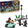 LEGO 76459 Harry Potter Fuga da Privet Drive di Hagrid e Harry - Moto Giocattolo con 4 Minifigure incl. 2 Mangiamorte e una Sce