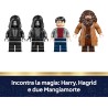LEGO 76459 Harry Potter Fuga da Privet Drive di Hagrid e Harry - Moto Giocattolo con 4 Minifigure incl. 2 Mangiamorte e una Sce