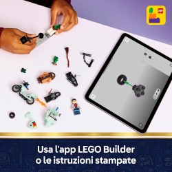 LEGO 76459 Harry Potter Fuga da Privet Drive di Hagrid e Harry - Moto Giocattolo con 4 Minifigure incl. 2 Mangiamorte e una Sce