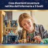 LEGO 76463 Harry Potter Castello di Hogwarts: Ala dell’Infermeria Giocattolo - Kit di Modellismo Fai da Te con 7 Minifigure tra
