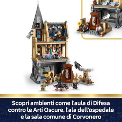 LEGO 76463 Harry Potter Castello di Hogwarts: Ala dell’Infermeria Giocattolo - Kit di Modellismo Fai da Te con 7 Minifigure tra