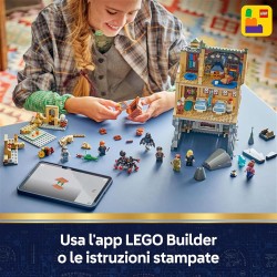 LEGO 76463 Harry Potter Castello di Hogwarts: Ala dell’Infermeria Giocattolo - Kit di Modellismo Fai da Te con 7 Minifigure tra
