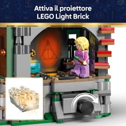 LEGO 76467 Harry Potter La Casa di Luna Lovegood Giocattolo - Modellino in Miniatura con Mattoncino Luminoso e 5 Minifigure - D