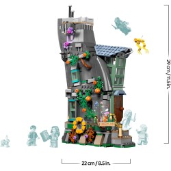 LEGO 76467 Harry Potter La Casa di Luna Lovegood Giocattolo - Modellino in Miniatura con Mattoncino Luminoso e 5 Minifigure - D