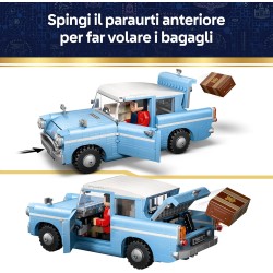 LEGO 76470 Harry Potter Ford Anglia Volante Incantata - Regalo Festa del Papà - Modellino di Macchina Giocattolo con Harry e Ro