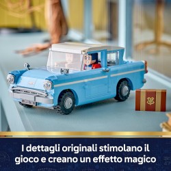 LEGO 76470 Harry Potter Ford Anglia Volante Incantata - Regalo Festa del Papà - Modellino di Macchina Giocattolo con Harry e Ro
