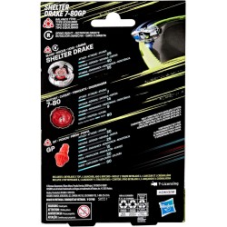 Hasbro Beyblade X, Set Starter Pack Shelter Drake 7-80GP BX con Trottola e Lanciatore