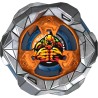 Hasbro Beyblade X, Set Starter Pack Rock Golem 1-60UN UX con Trottola e Lanciatore