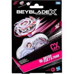 Hasbro Beyblade X, Set Starter Pack Brush Fox J 9-70GR CX con Trottola bey di Attacco e Lanciatore