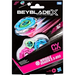 Hasbro Beyblade X, Set Starter Pack Wriggle Kraken S 3-85O CX, Trottola e Lanciatore