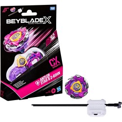 Hasbro Beyblade X, Set Starter Pack Antler Stag B 2-60HN CX con Trottola e Lanciatore