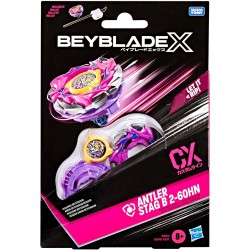 Hasbro Beyblade X, Set Starter Pack Antler Stag B 2-60HN CX con Trottola e Lanciatore