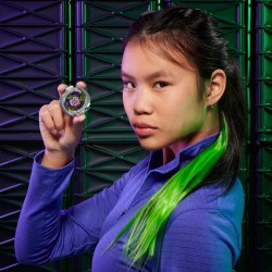 Hasbro Beyblade X, Set con Lanciatore Victory con Rotazione a Destra e Impugnatura