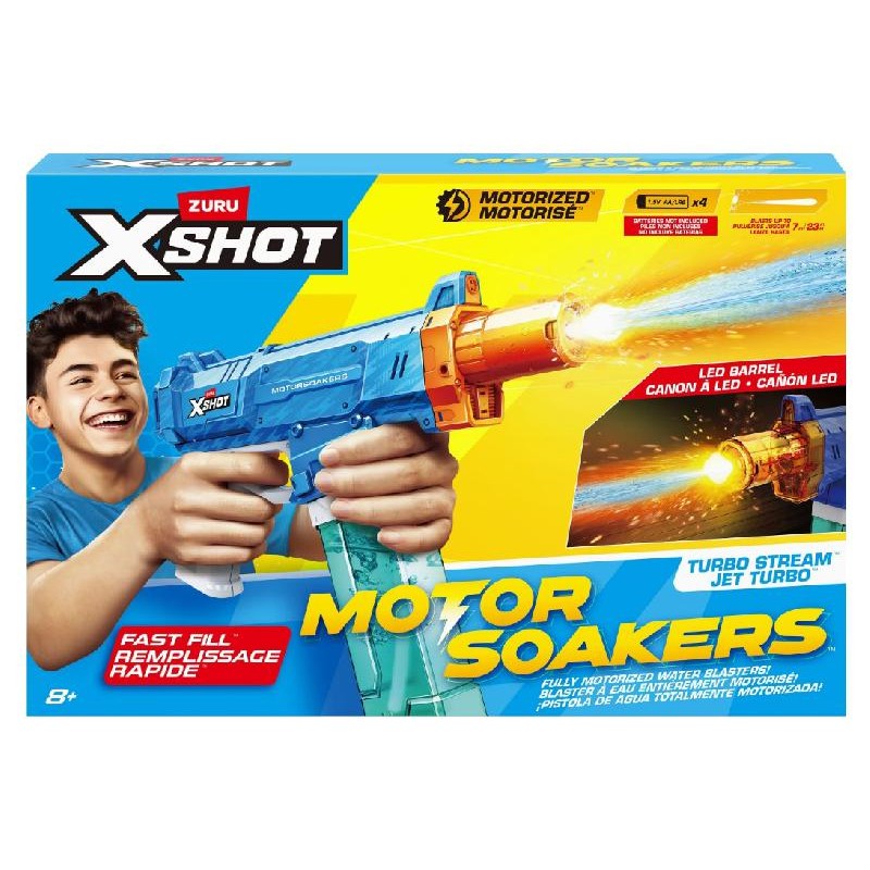 ZURU - Xshot Fast-fill Motor Soakers Turbo Stream, 118196