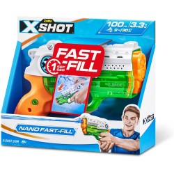 ZURU - XSHOT - Fast Fill - Nano - Water Blaster - Water Gun - Outdoor Play - Fast Fill - Spara fino a 9m - 56333-2023