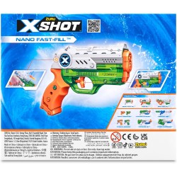 ZURU - XSHOT - Fast Fill - Nano - Water Blaster - Water Gun - Outdoor Play - Fast Fill - Spara fino a 9m - 56333-2023