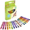 CRAYOLA Mini Kids, Maxi Pastelli a Cera Lavabili, Forma Triangolare Ideale per i Bambini, 16 Colori Assortiti, Età 12 Mesi, 52-
