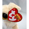TY Beanie Boos - Pooch il Cane con Occhi Arancioni Grandi e Glitter, il Peluche con gli Occhi Grandi Scintillanti - 15 Cm - T37