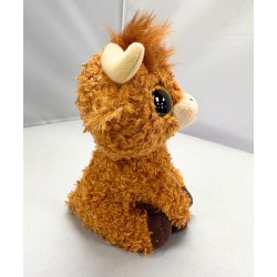 TY Beanie Boos - Alfie la Mucca con Occhi Arancioni Grandi e Glitter, il Peluche con gli Occhi Grandi Scintillanti - 15 Cm - T3