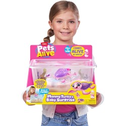 Zuru - Pets Alive Mama Turtle Surprise di ZURU, giocattolo robotizzato animale tartaruga